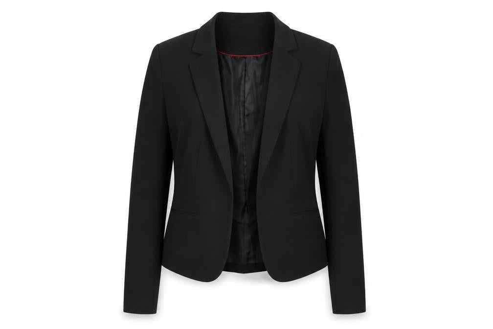 Front view of La Redoute Women’s Black Blazer UK 8 Single-Breasted Jacket