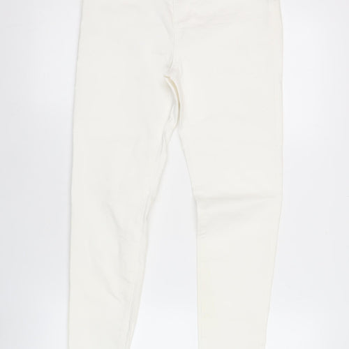 Denim Co. Womens White Skinny Jeans Size 10 Slim Fit Stretch