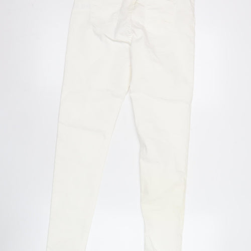 Denim Co. Womens White Skinny Jeans Size 10 Slim Fit Stretch