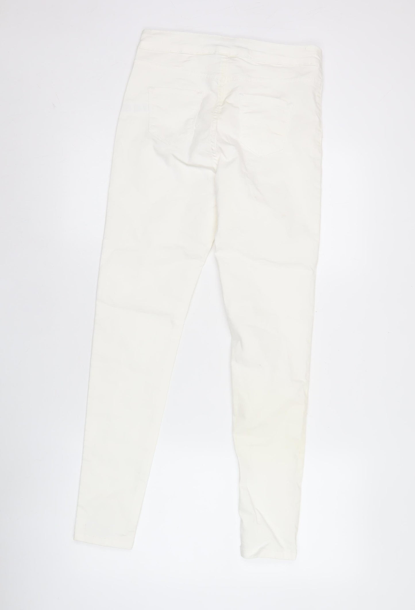 Denim Co. Womens White Skinny Jeans Size 10 Slim Fit Stretch