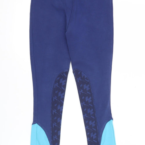 Equestrian Girls Blue Jodhpur Riding Trousers Size 24in Cotton Blend