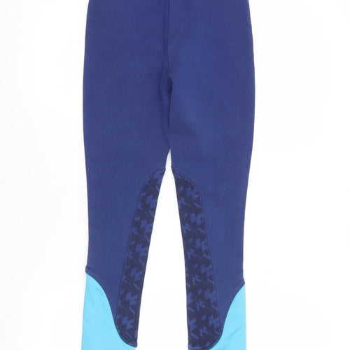 Equestrian Girls Blue Jodhpur Riding Trousers Size 24in Cotton Blend