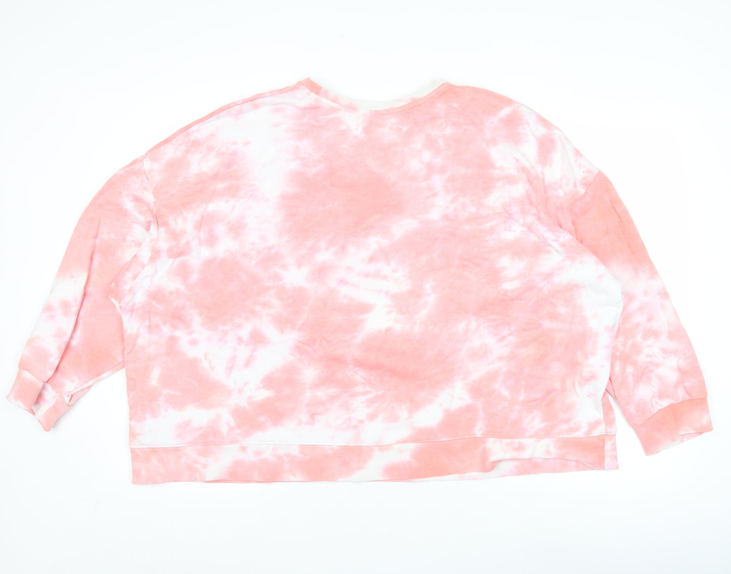 Dunnes Women’s Pink Tie-Dye Sweatshirt XXL Cotton Blend