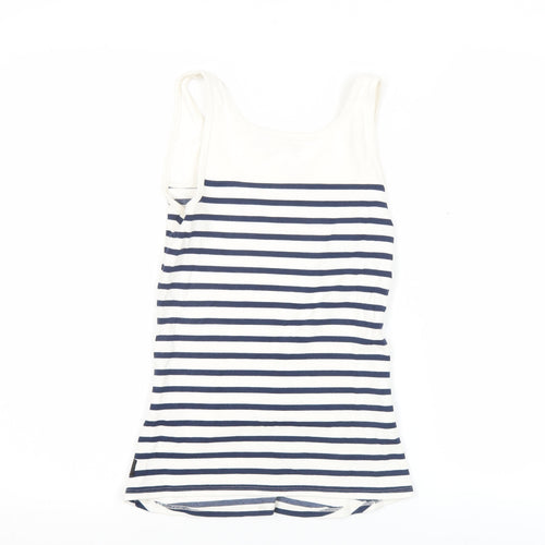 G-Star Raw Women's Blue Striped Slim Fit Tank Top Size S