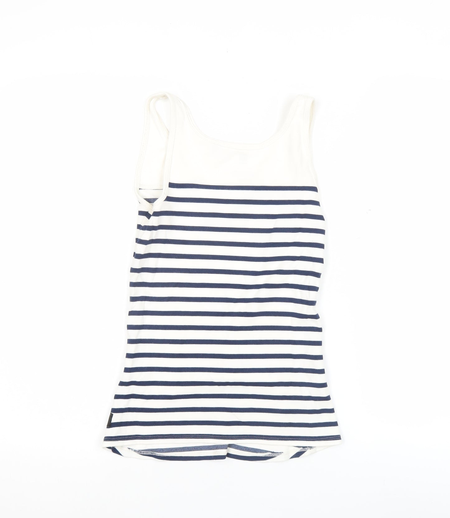 G-Star Raw Women's Blue Striped Slim Fit Tank Top Size S