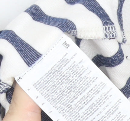 G-Star Raw Women's Blue Striped Slim Fit Tank Top Size S