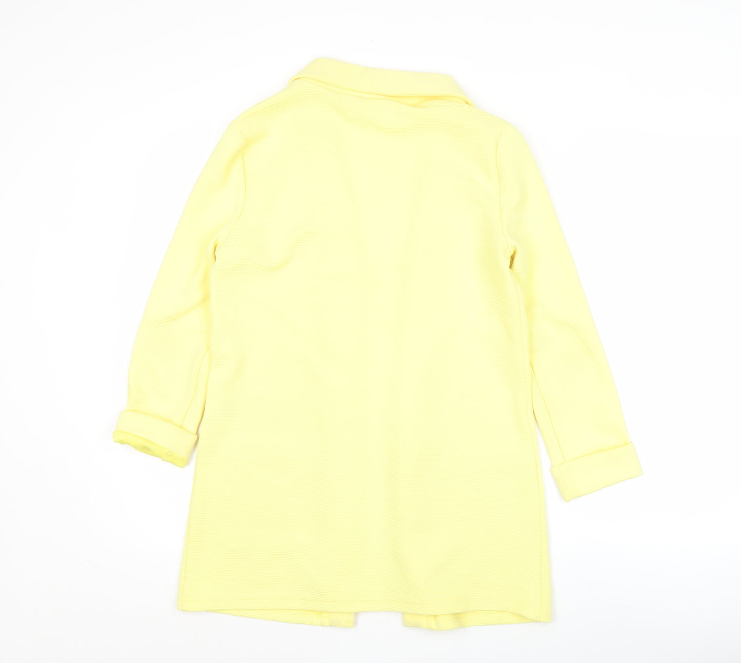 Amisu Women’s Yellow Mid-Length Blazer Jacket Size 12