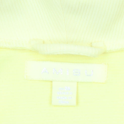Amisu Women’s Yellow Mid-Length Blazer Jacket Size 12