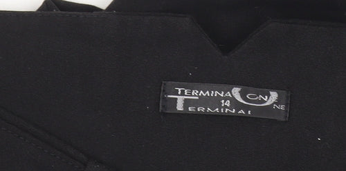 Terminal One Women’s Black Size 14 Straight Leg Trousers