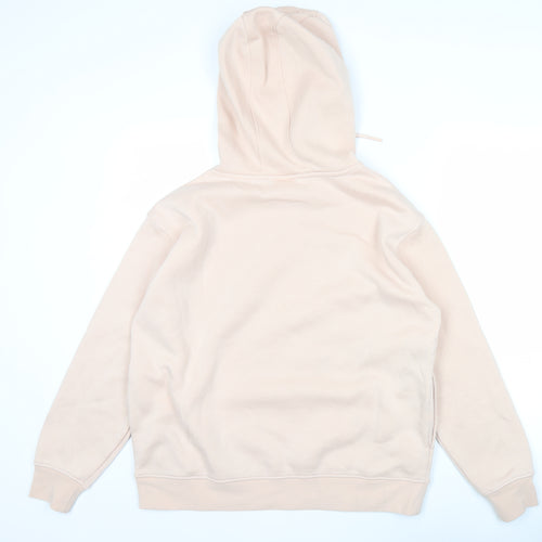 Disney Minnie Mouse Womens Beige Hoodie Sweatshirt Size M Pullover