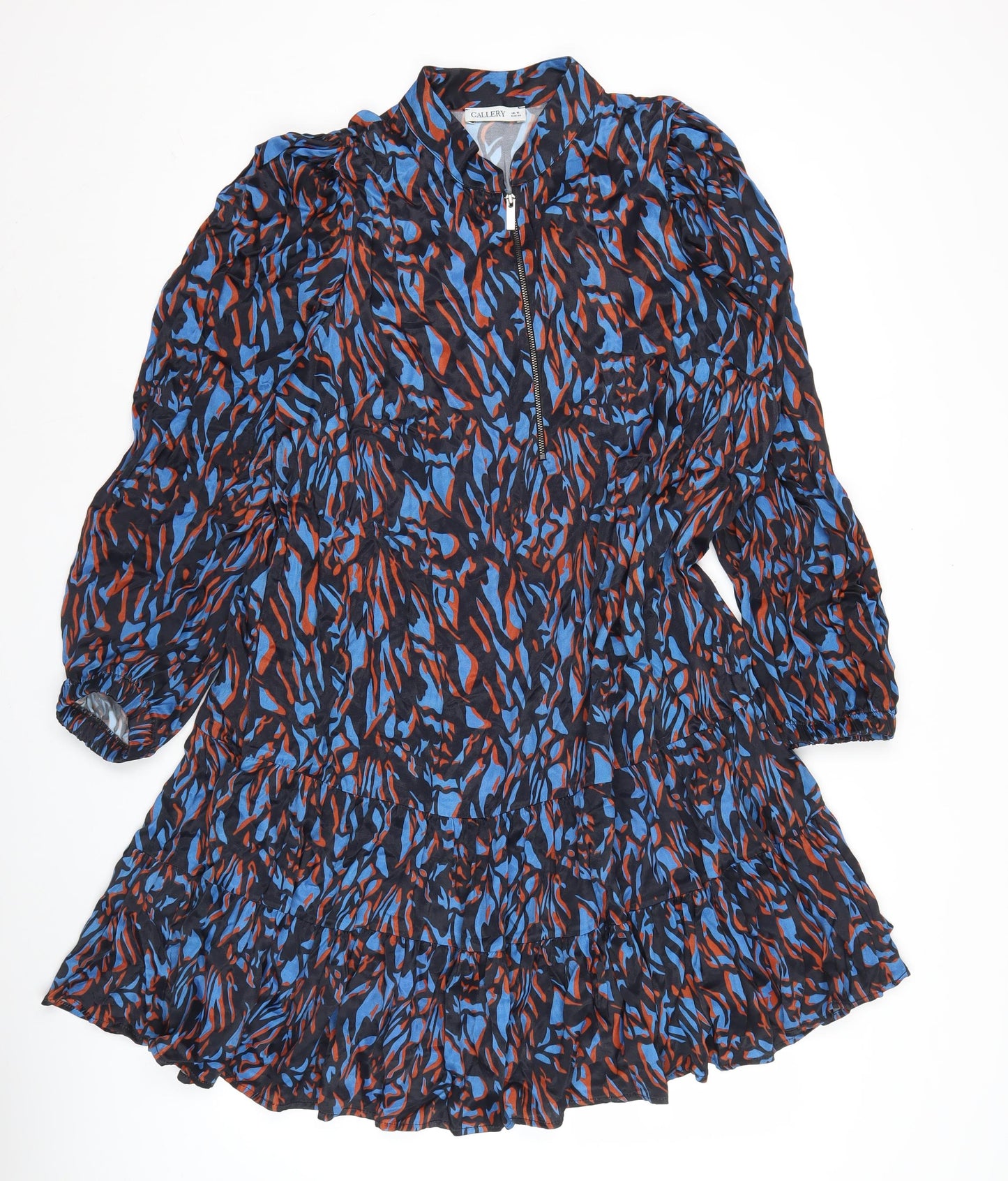 Gallery Women’s Multicoloured Viscose Midi Dress Size 16 A-Line