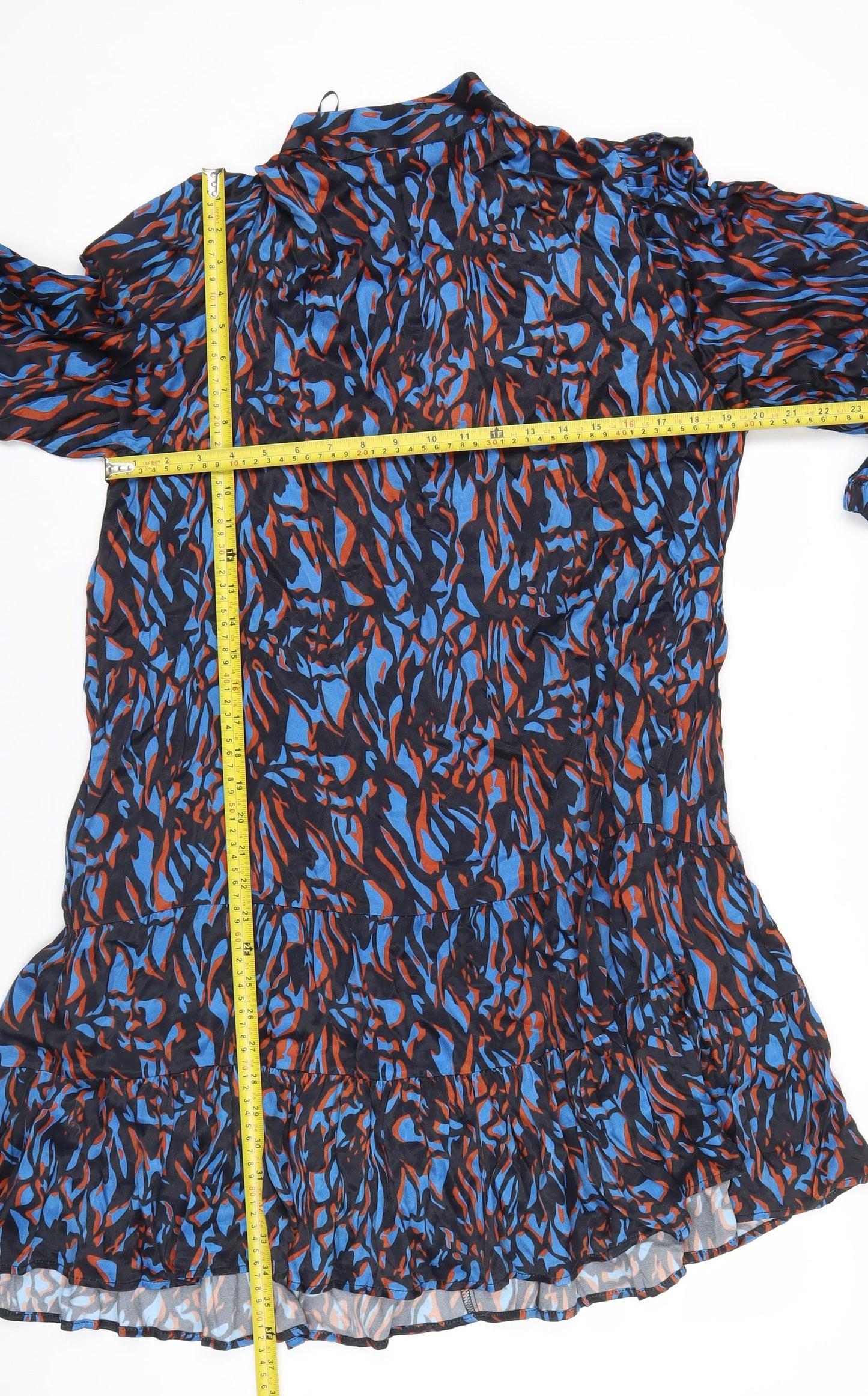 Gallery Women’s Multicoloured Viscose Midi Dress Size 16 A-Line