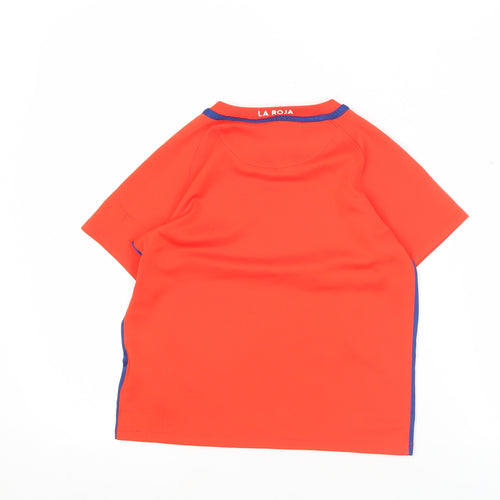 Nike Boys Red Chile Football T-Shirt Jersey L Short Sleeve Sportswear