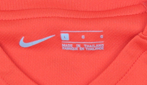 Nike Boys Red Chile Football T-Shirt Jersey L Short Sleeve Sportswear