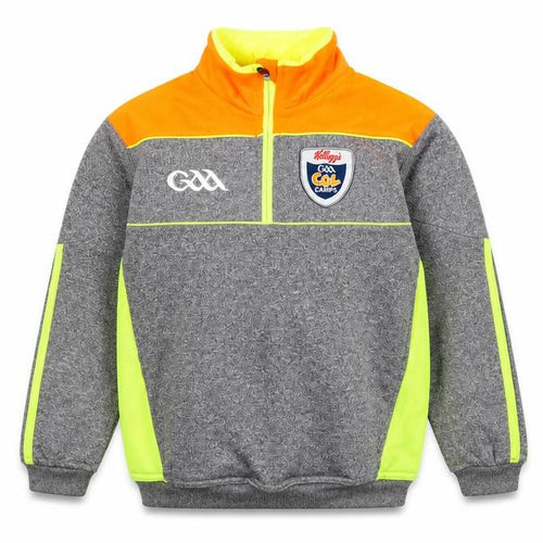 O'Neills Boys Grey Neon 1/4 Zip Sports Sweatshirt 2 Years
