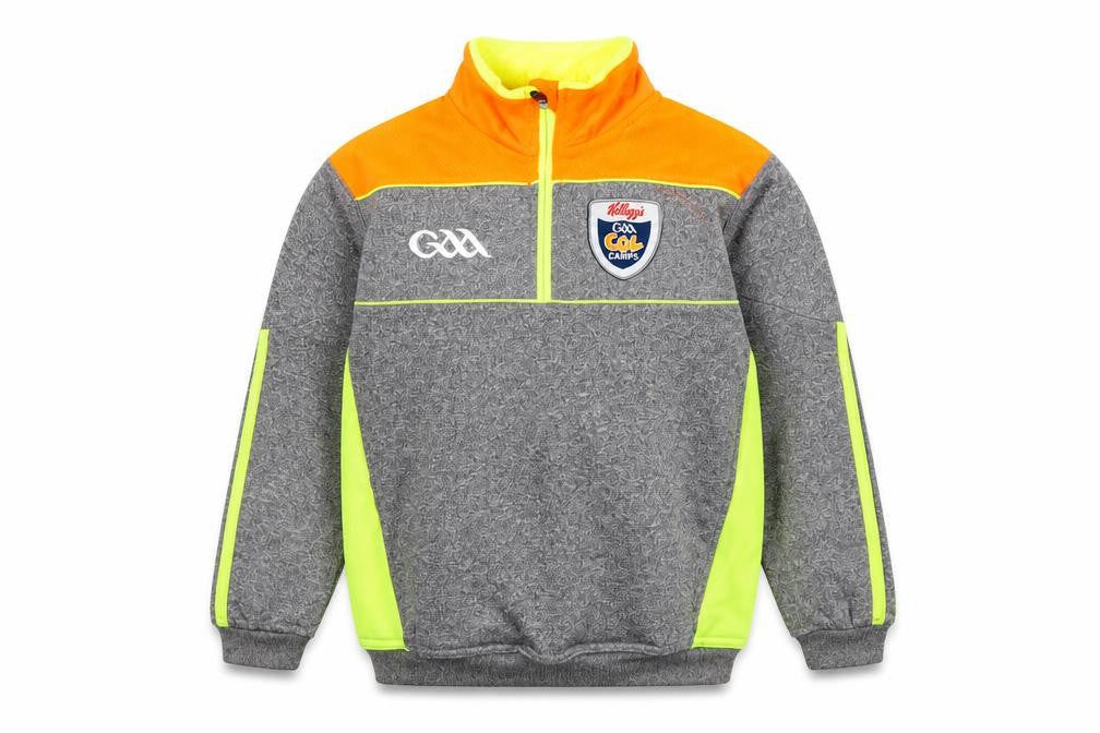 O'Neills Boys Grey Neon 1/4 Zip Sports Sweatshirt 2 Years