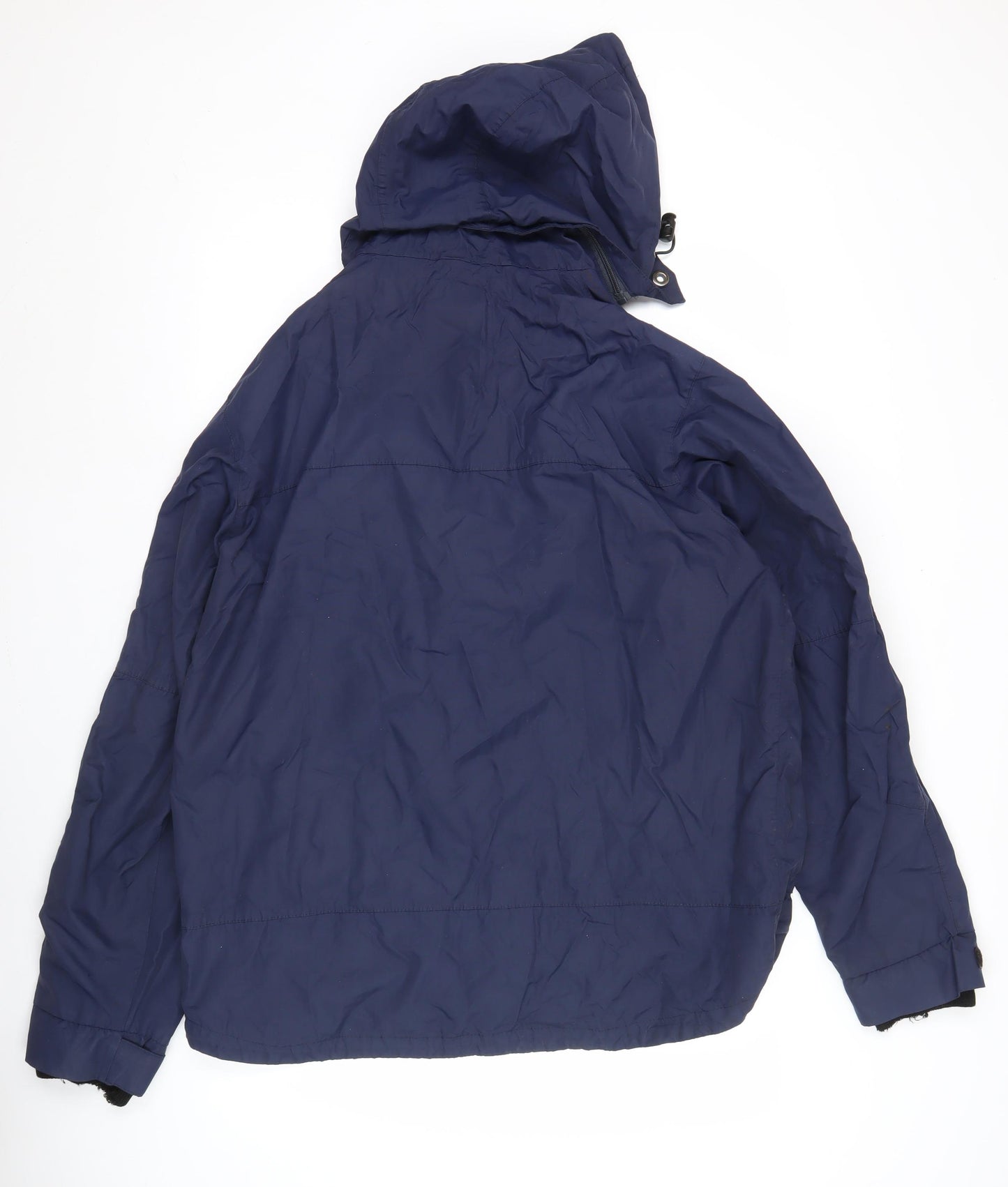 Tony Brown Men's Blue XL Hooded Parka Jacket with Pockets