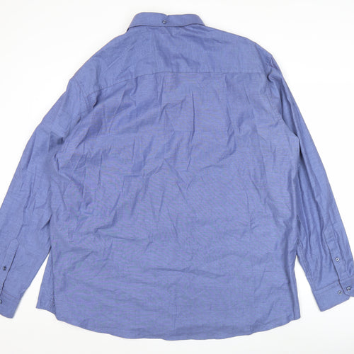 Paul Costelloe Men’s Blue 3XL 50-52" Regular Fit Button-Down Shirt