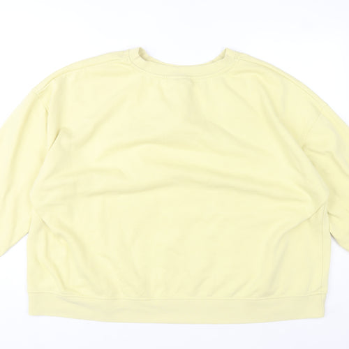 Disney Women Yellow Winnie the Pooh Sweatshirt 2XL Graphic Pullover