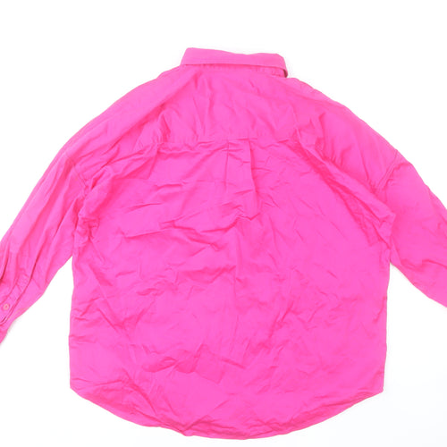 Paul Costelloe Men’s Pink Cotton Blend Long Sleeve Dress Shirt M