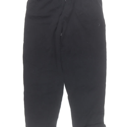 Zara Womens Black Size 8 Sweatpants Cotton Fleece Drawstring Trousers