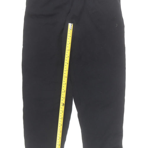 Zara Womens Black Size 8 Sweatpants Cotton Fleece Drawstring Trousers