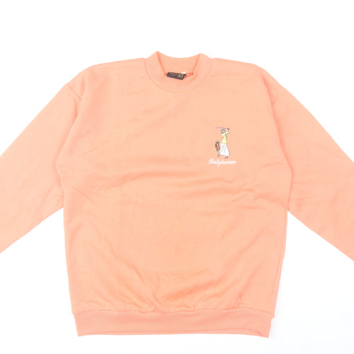 Golf Antiques Women’s Pink Sweatshirt M Crew Neck Long Sleeve Ballybunion