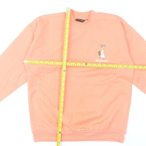 Golf Antiques Women’s Pink Sweatshirt M Crew Neck Long Sleeve Ballybunion