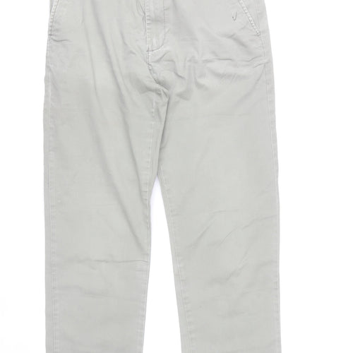Debenhams Men Grey Chino Trousers Size 34W 31L Regular Fit