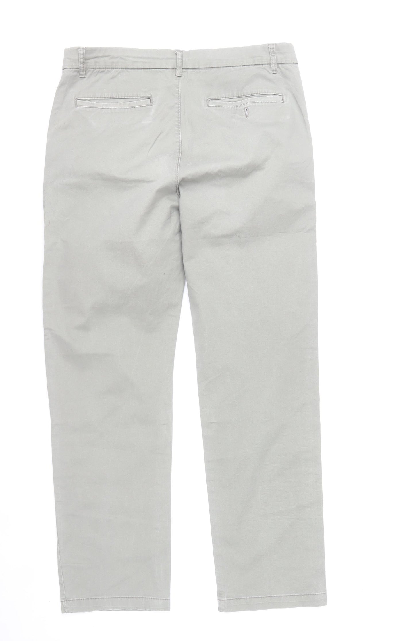 Debenhams Men Grey Chino Trousers Size 34W 31L Regular Fit