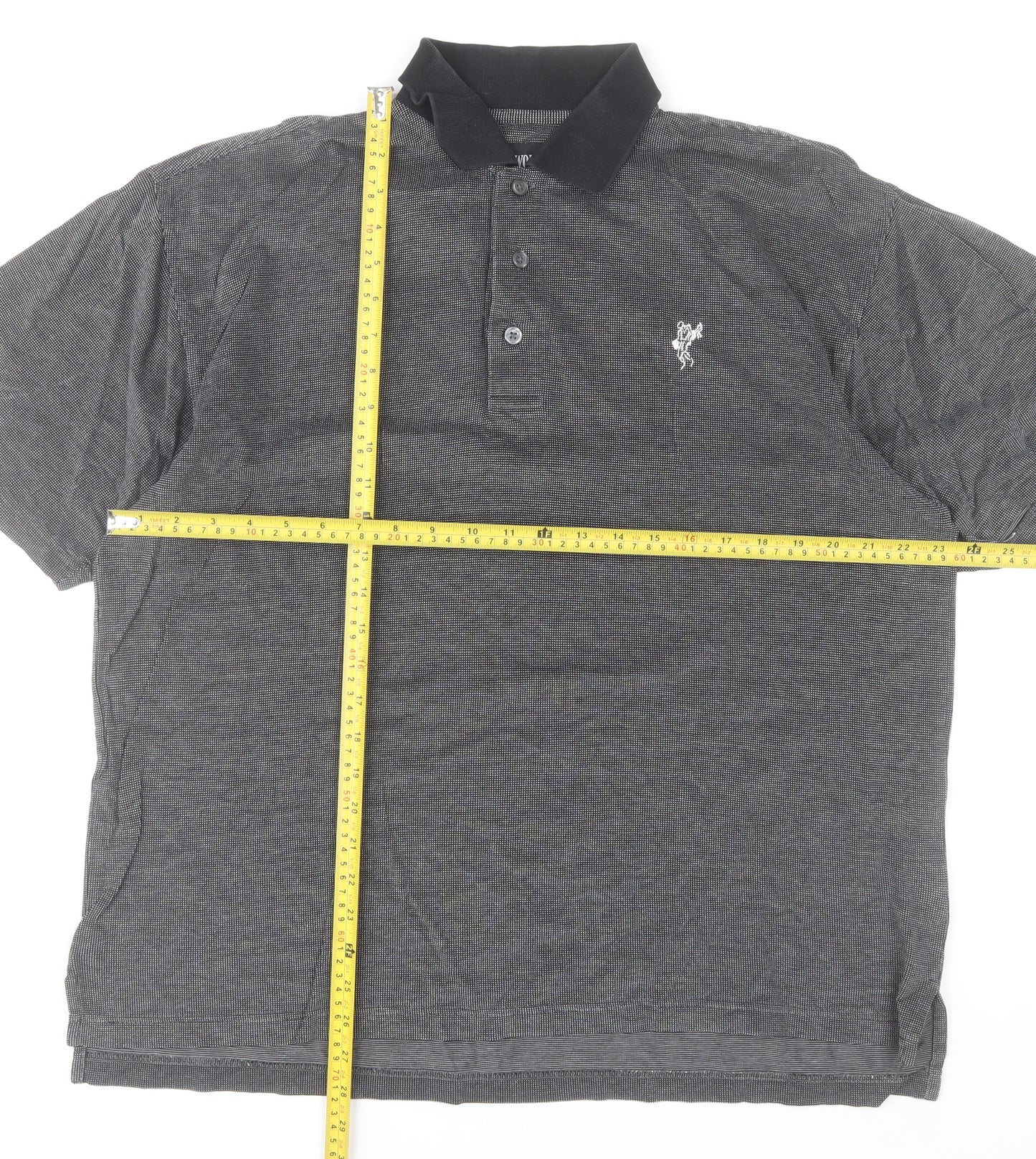 Ashworth Men’s Grey Cotton Polo Shirt M Short Sleeve Golf Casual