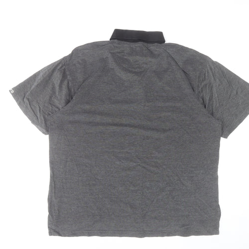 Ashworth Men’s Grey Cotton Polo Shirt M Short Sleeve Golf Casual