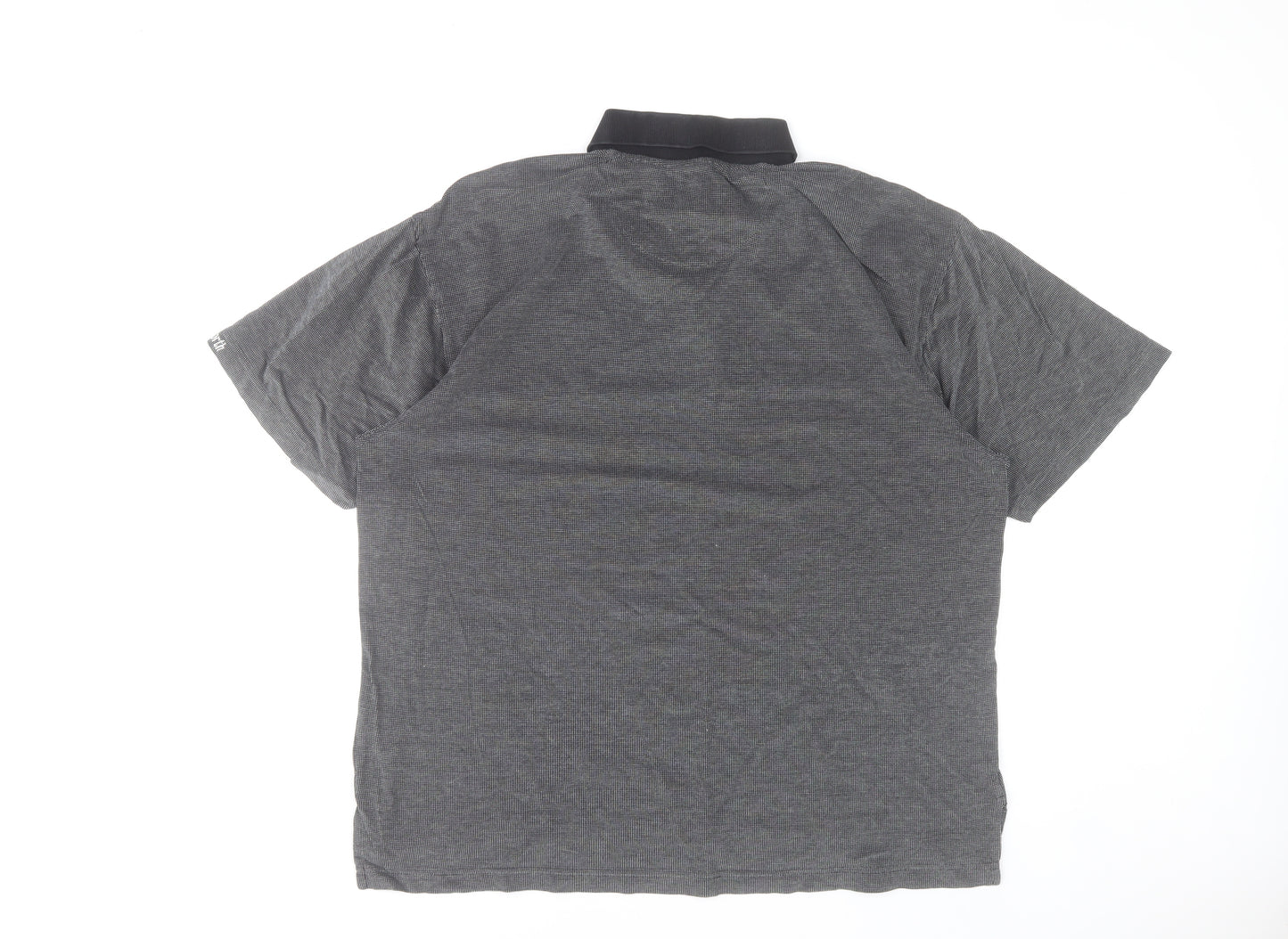 Ashworth Men’s Grey Cotton Polo Shirt M Short Sleeve Golf Casual