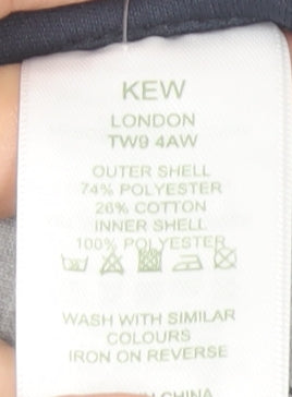 Kew Women’s Grey Striped Blazer Jacket Size 14 Workwear