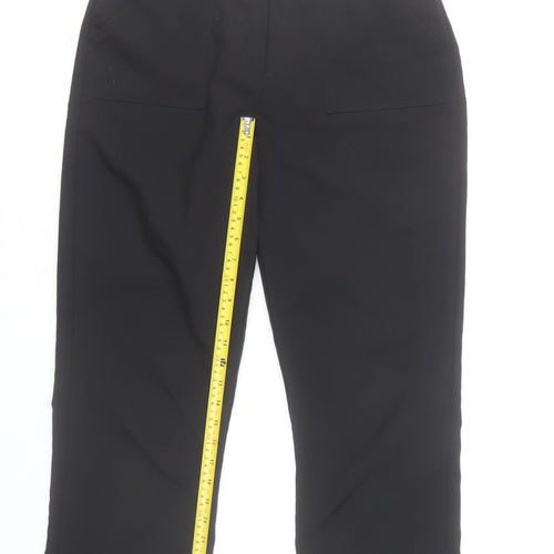 C&A Women’s Black Size 16 Straight Leg Polyester Trousers