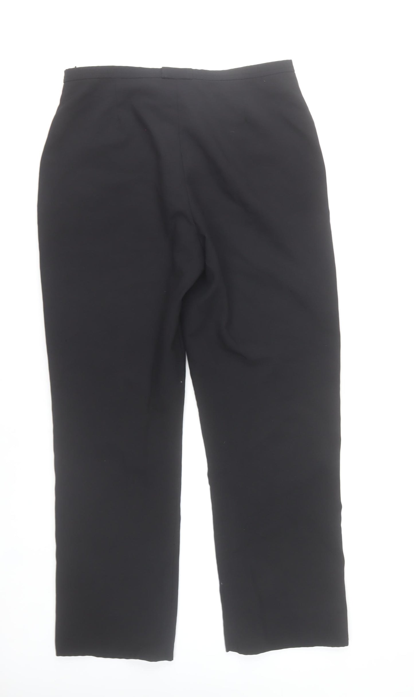 C&A Women’s Black Size 16 Straight Leg Polyester Trousers