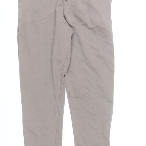 New Look Men Beige XS Jogger Trousers Cotton Blend Casual