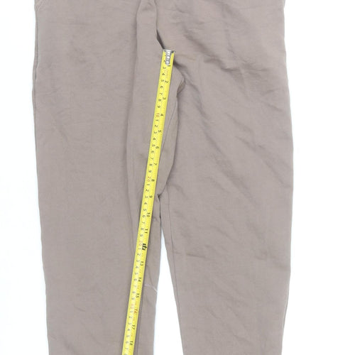 New Look Men Beige XS Jogger Trousers Cotton Blend Casual