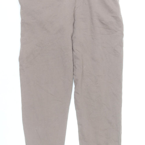 New Look Men Beige XS Jogger Trousers Cotton Blend Casual