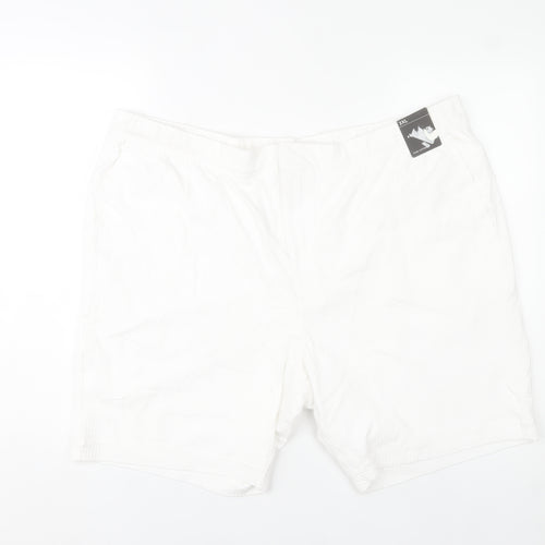 Marks and Spencer Men’s White 3XL Chino Shorts Cotton Summer
