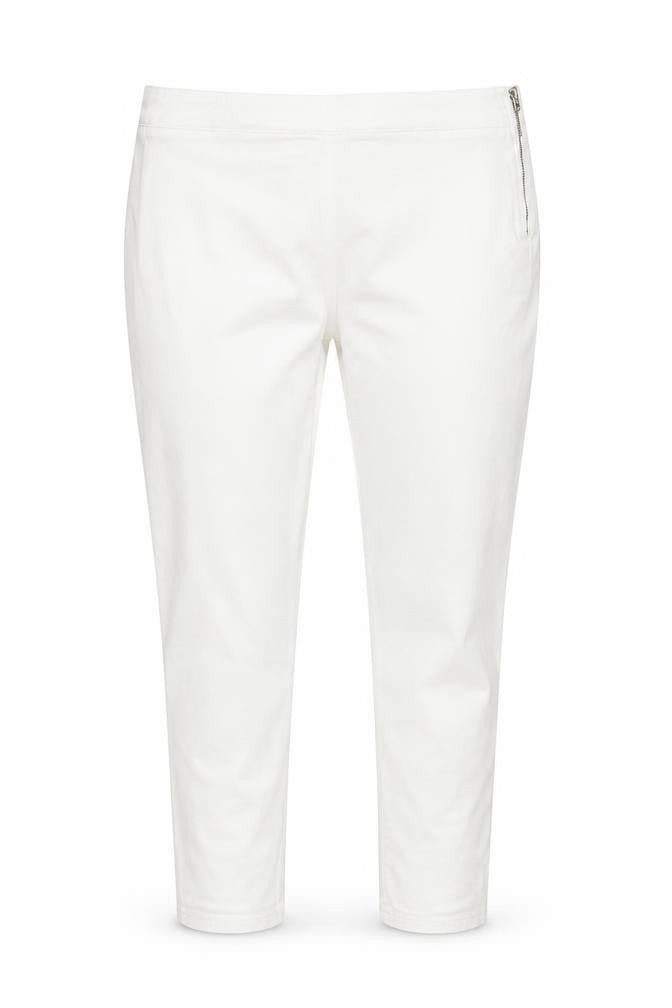 Savida Womens White Skinny Jeans Size 14 Slim Fit Stretch Zip