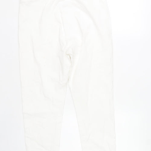 Savida Womens White Skinny Jeans Size 14 Slim Fit Stretch Zip