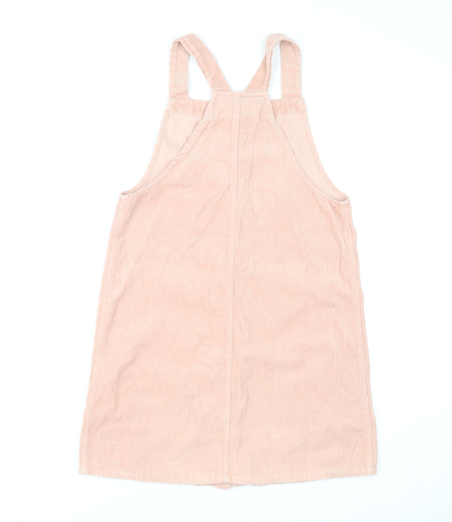 Denim Co Girls Pink Corduroy Pinafore Dress 13-14 Yrs Casual Sleeveless