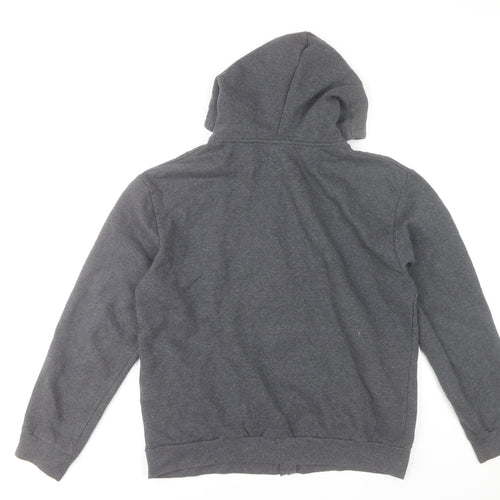 Iron Mountain Men’s Grey Full Zip Hoodie Size L Cotton Blend