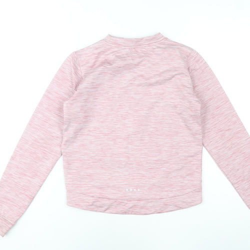 Souluxe Girls Pink Long Sleeve Activewear Top Age 10-11 Years Lightweight Stretch