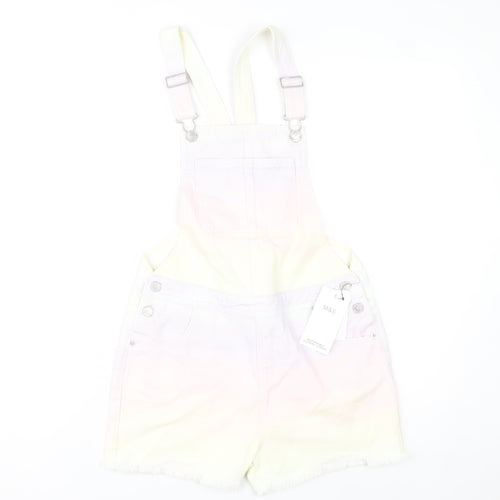 Marks and Spencer Girls Multicoloured Denim Dungaree Playsuit 12-13Y