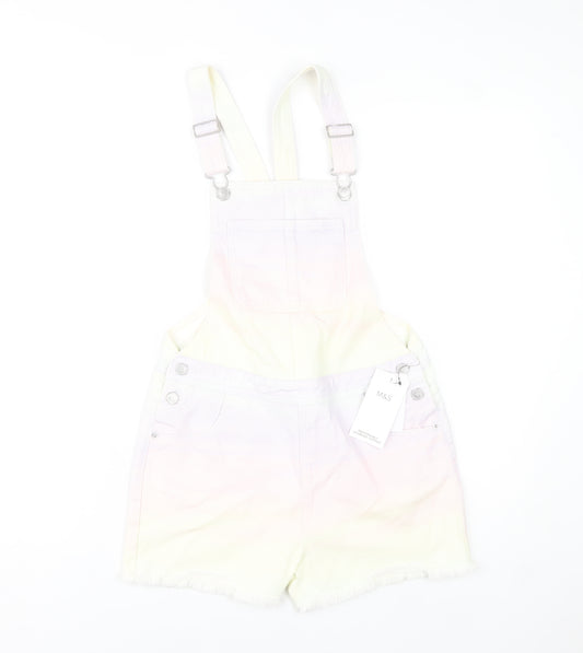 Marks and Spencer Girls Multicoloured Denim Dungaree Playsuit 12-13Y