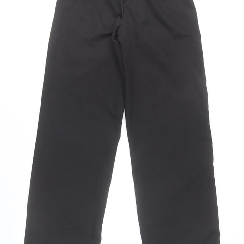 PrettyLittleThing Womens Black Wide-Leg High Rise Trousers Size 8