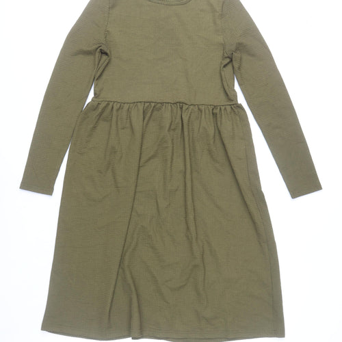 Vero Moda Women’s Green Knee Length Fit & Flare Dress Size S