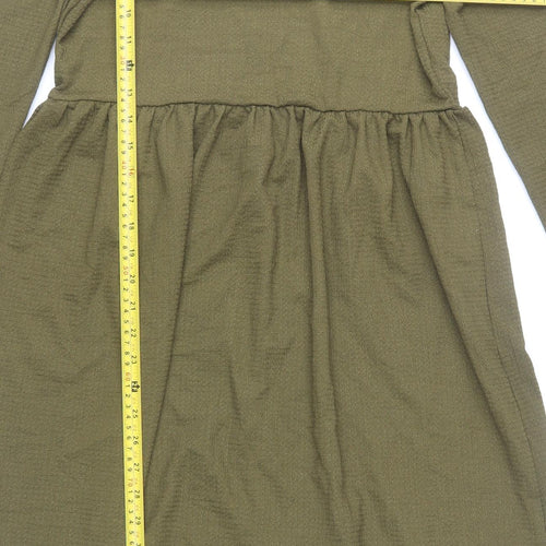 Vero Moda Women’s Green Knee Length Fit & Flare Dress Size S